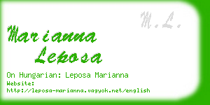 marianna leposa business card